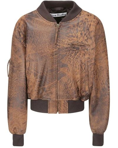 Acne Studios Bomber Jackets - Brown