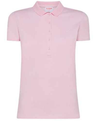 Sun 68 Rosa slim fit polo shirt - Pink