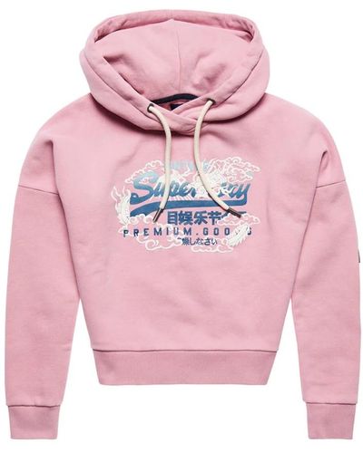 Superdry Felpa - Rosa