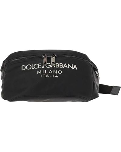 Dolce & Gabbana Stilvolle gürteltasche für männer unterwegs - Schwarz