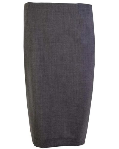 Lardini Pencil Skirts - Grey