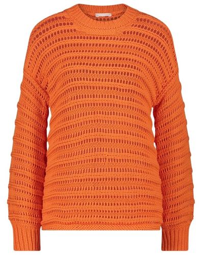 Jane Lushka Knitwear > round-neck knitwear - Orange