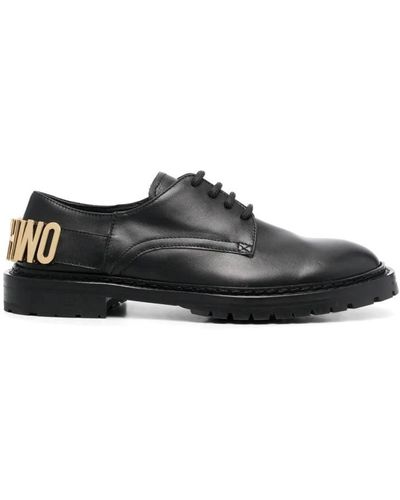 Moschino Laced Shoes - Black