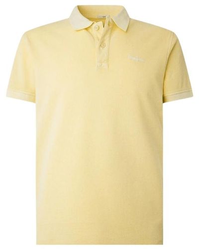 Pepe Jeans Polo aus 100% baumwolle - Gelb