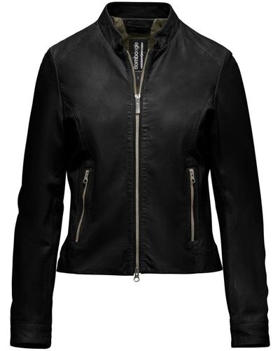 Bomboogie Leather Jackets - Black