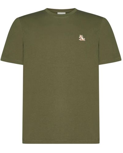 Maison Kitsuné Casual t-shirt für männer - Grün