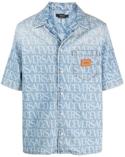 Versace Denim Shirts - Blue