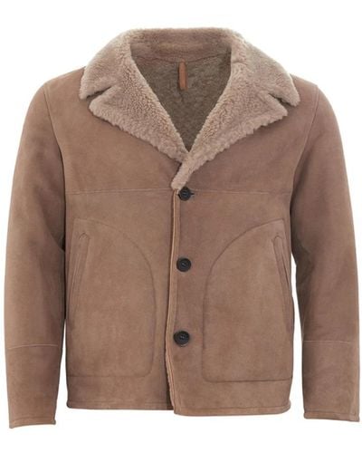 Herno Faux Fur & Shearling Jackets - Brown