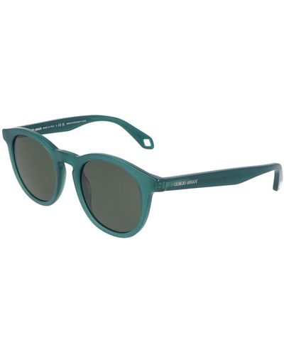 Armani Runde rahmen sonnenbrille - Grün
