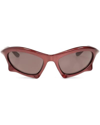 Balenciaga Fledermaussonnenbrille - Rot