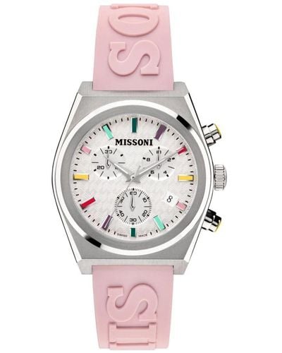 Missoni Active Pink Watch Mwkc00122 Silicone