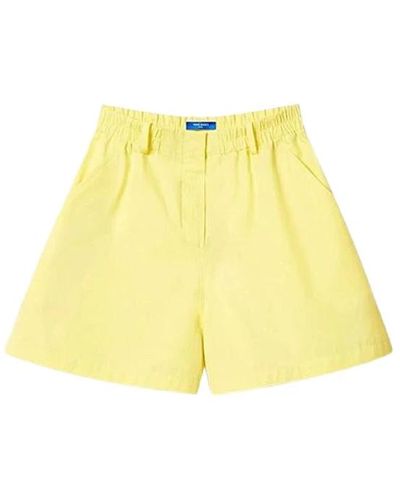 Nina Ricci Hohe zitronengelbe shorts