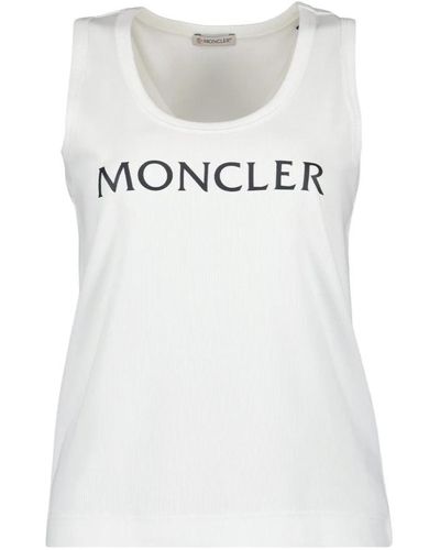 Moncler Tops > sleeveless tops - Blanc