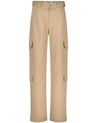 MSGM Trousers > wide trousers - Neutre