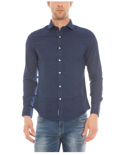 Armani Jeans Casual button-up hemd - Blau