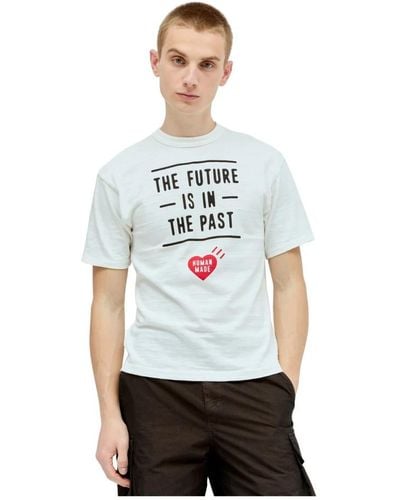 Human Made Baumwoll grafik t-shirt - Weiß
