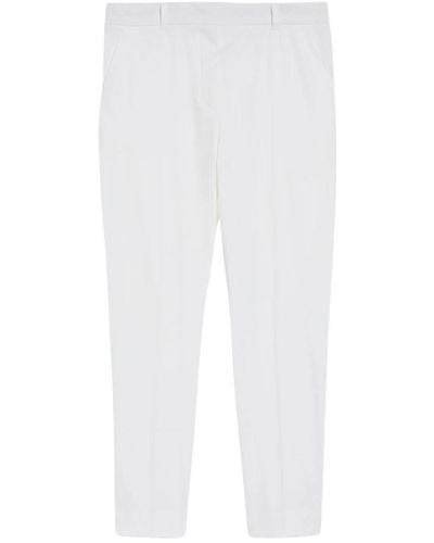 Max Mara Studio Trousers > slim-fit trousers - Blanc