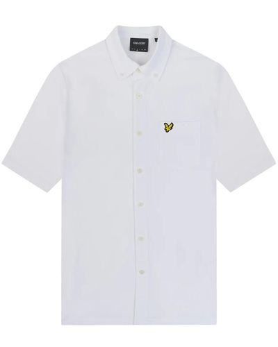 Lyle & Scott Short Sleeve Shirts - White