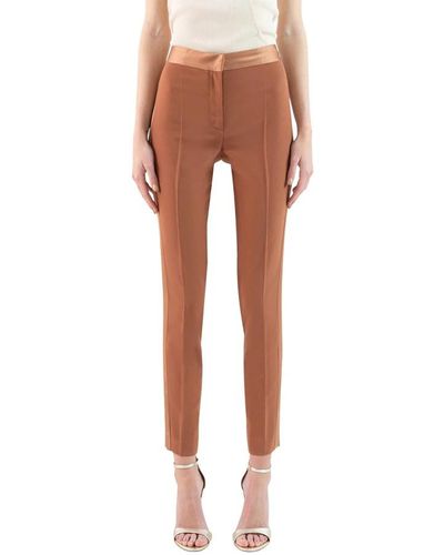 Doris S Slim-Fit Trousers - Orange