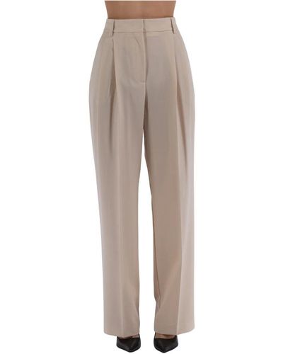 Semicouture Trousers > straight trousers - Gris