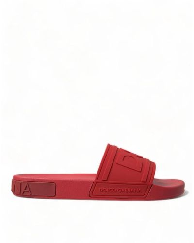 Dolce & Gabbana Sliders - Red