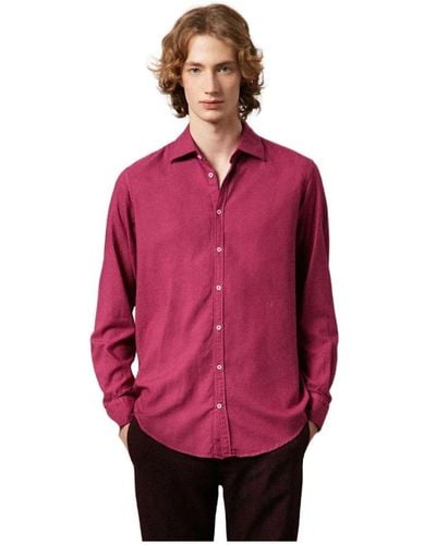 Massimo Alba Shirts > casual shirts - Rouge