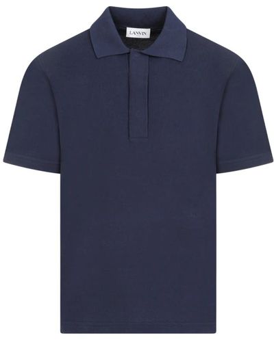 Lanvin Polo shirts,reguläres polo beton stil - Blau