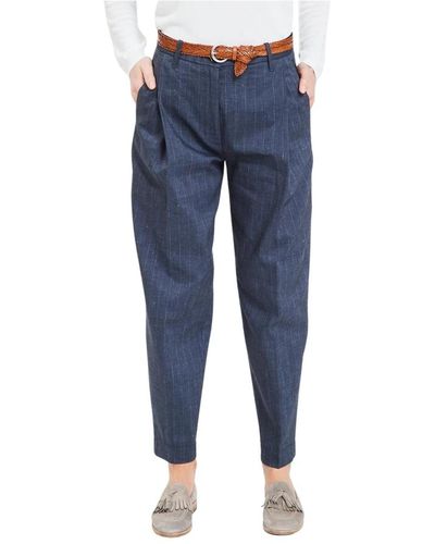 Nine:inthe:morning Trousers > tapered trousers - Bleu