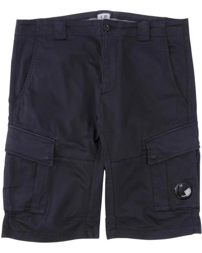 C.P. Company Cargo shorts mit linsendetail - Blau