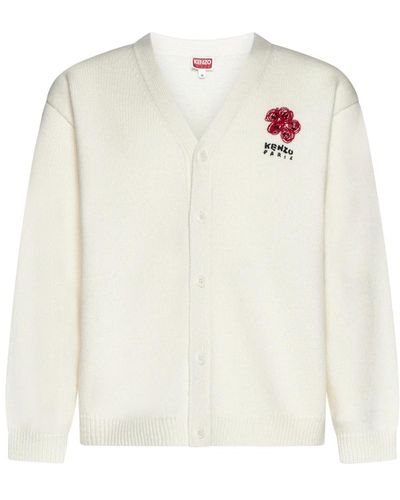 KENZO R pullover mit boke flower motiv - Weiß