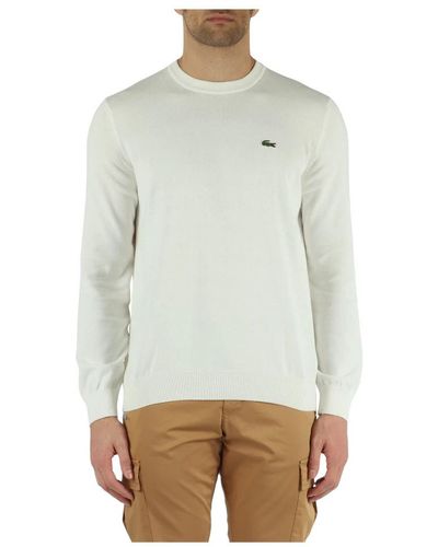 Lacoste Round-Neck Knitwear - Grey