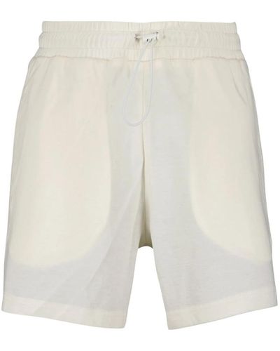 Moncler Shorts casuales de algodón color sólido - Blanco