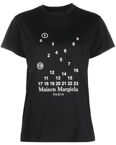 Maison Margiela Avp mm numbers t-shirt in schwarz