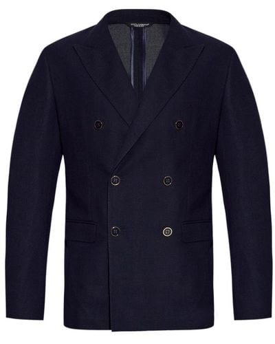 Dolce & Gabbana Suits > formal blazers - Bleu
