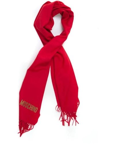 Moschino Winter Scarves - Red