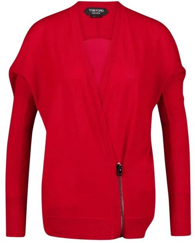 Tom Ford Cardigans - Red