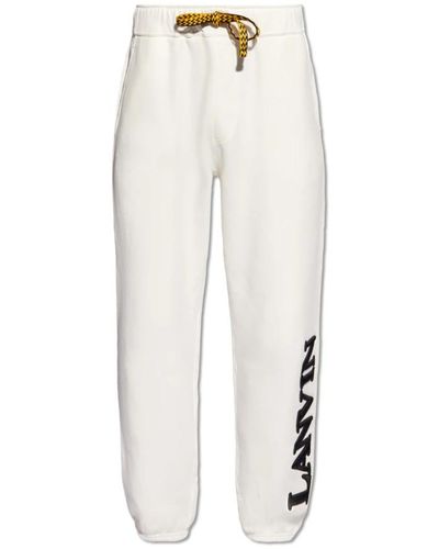 Lanvin Trousers > sweatpants - Blanc