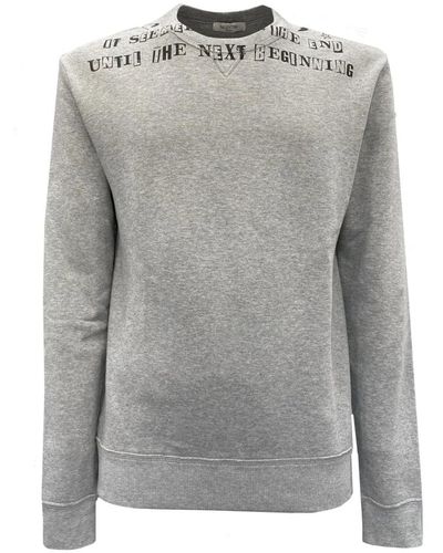 Valentino Baumwoll-logo-sweatshirt - Grau
