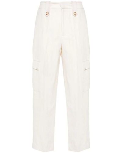 Twin Set Tapered trousers - Blanco