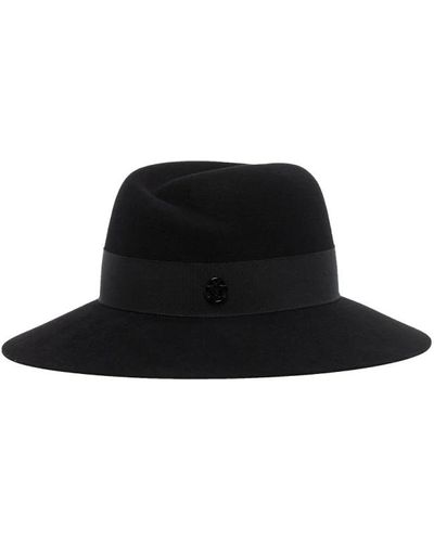 Maison Michel Sombreros y gorras negras para mujeres - Negro