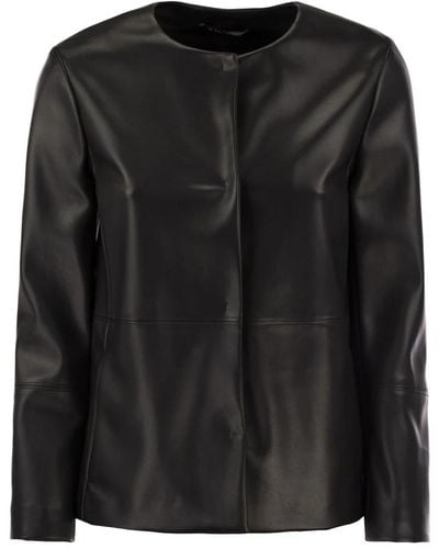 Max Mara Jackets > leather jackets - Noir