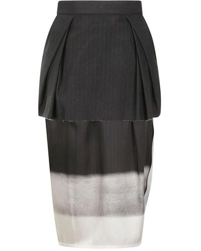 Maison Margiela Midi Skirts - Grey