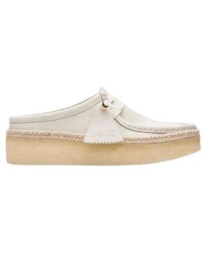 Clarks Wallabee cup suede - Bianco
