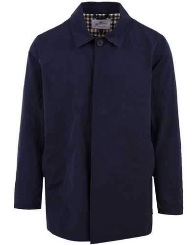 Aquascutum Blu cappotti modello b004 jk001