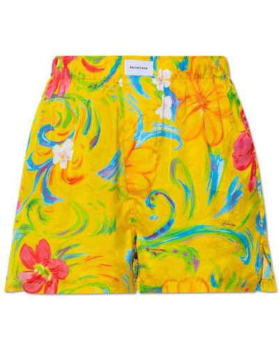 Balenciaga Kurze Shorts - Gelb