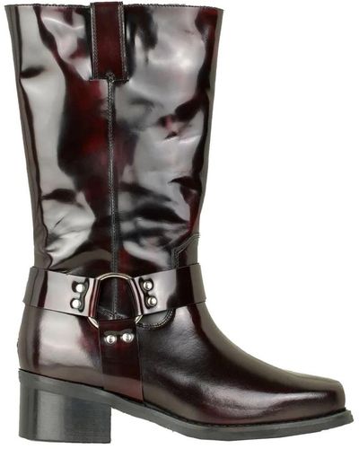 Munthe Shoes > boots > heeled boots - Marron