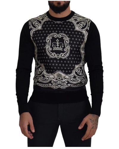 Dolce & Gabbana Round-Neck Knitwear - Black