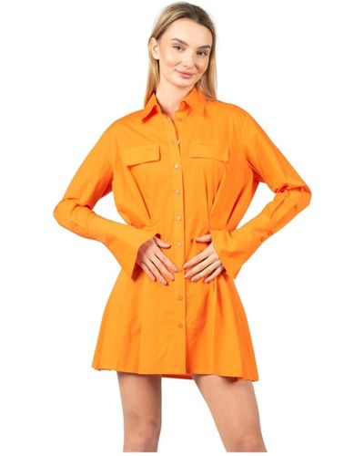 Pinko Dresses > day dresses > shirt dresses - Orange