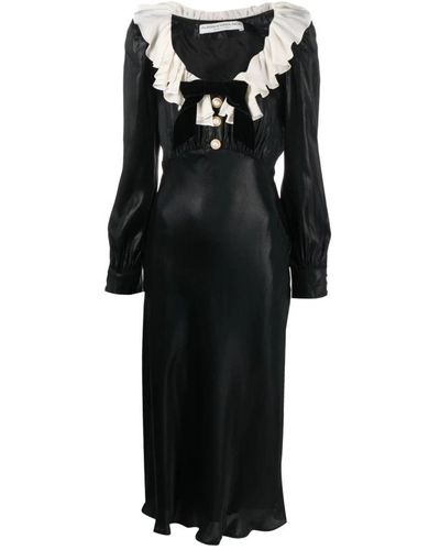 Alessandra Rich Maxi Dress - Black