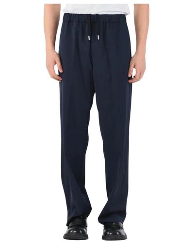 Mauro Grifoni Straight Trousers - Blue